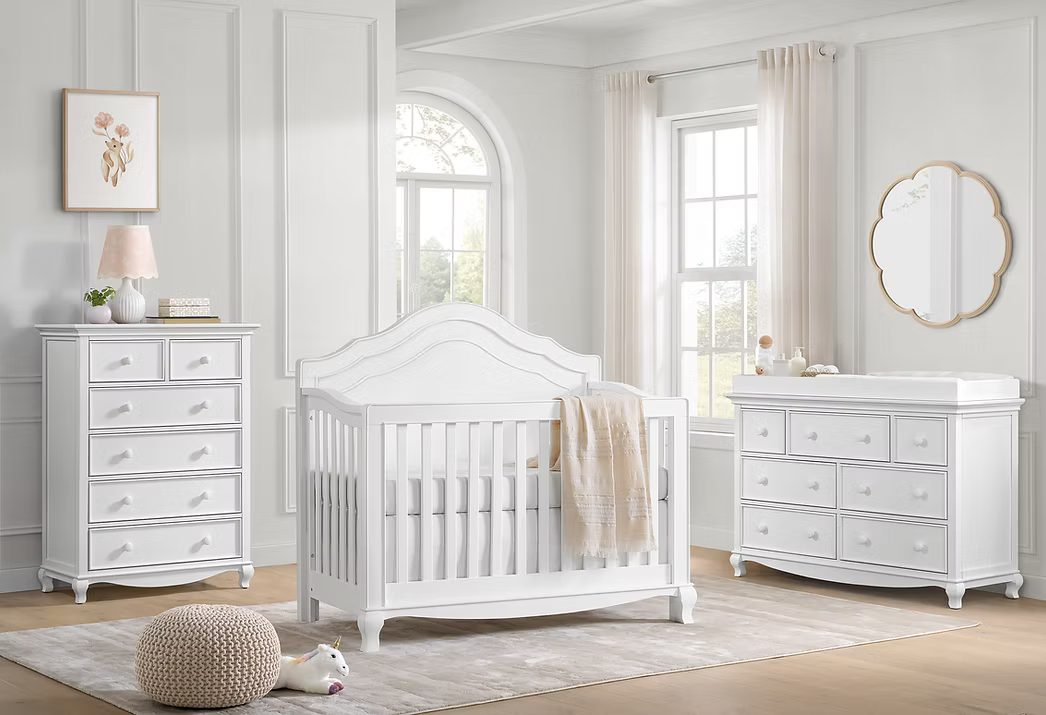 Cassie 4-in-1 Convertible Crib - Bright White