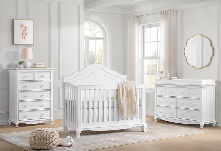 Cassie 4-in-1 Convertible Crib - Bright White
