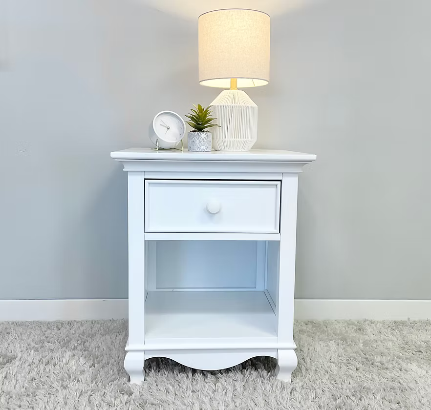 Cassie Night Stand Bright White
