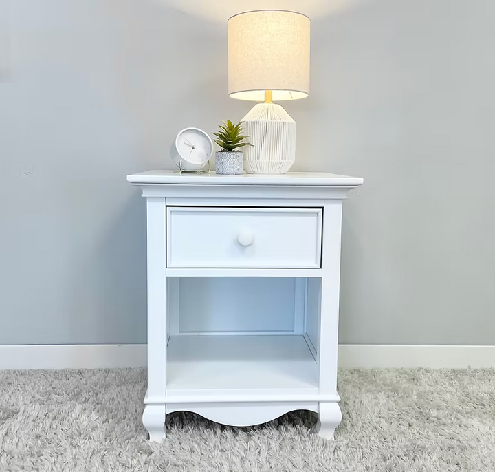 Cassie Night Stand Bright White