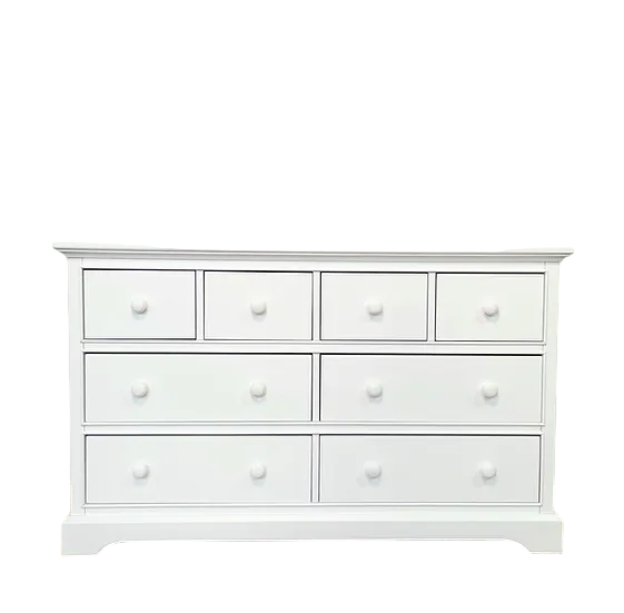 Waterford Double Dresser White - 8 Drawer