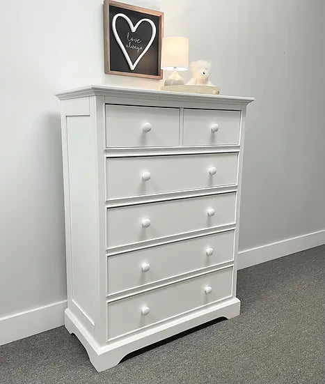 Waterford 6 Drawer Chest - White