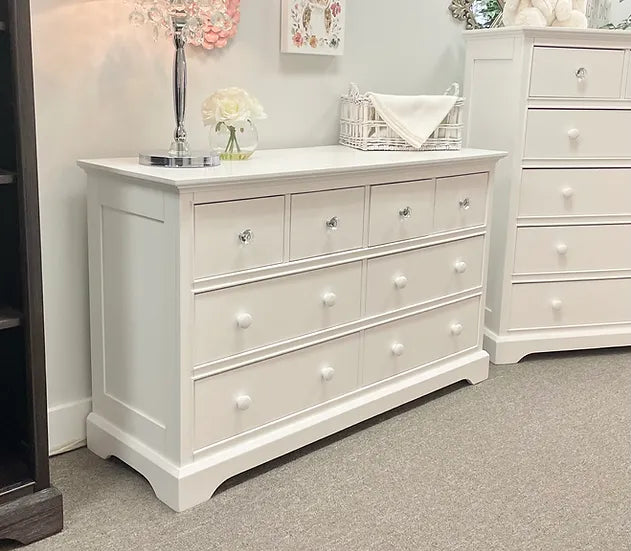 Waterford Double Dresser White - 8 Drawer