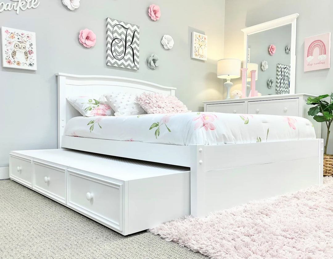 Ashton Full Platform Bed- White