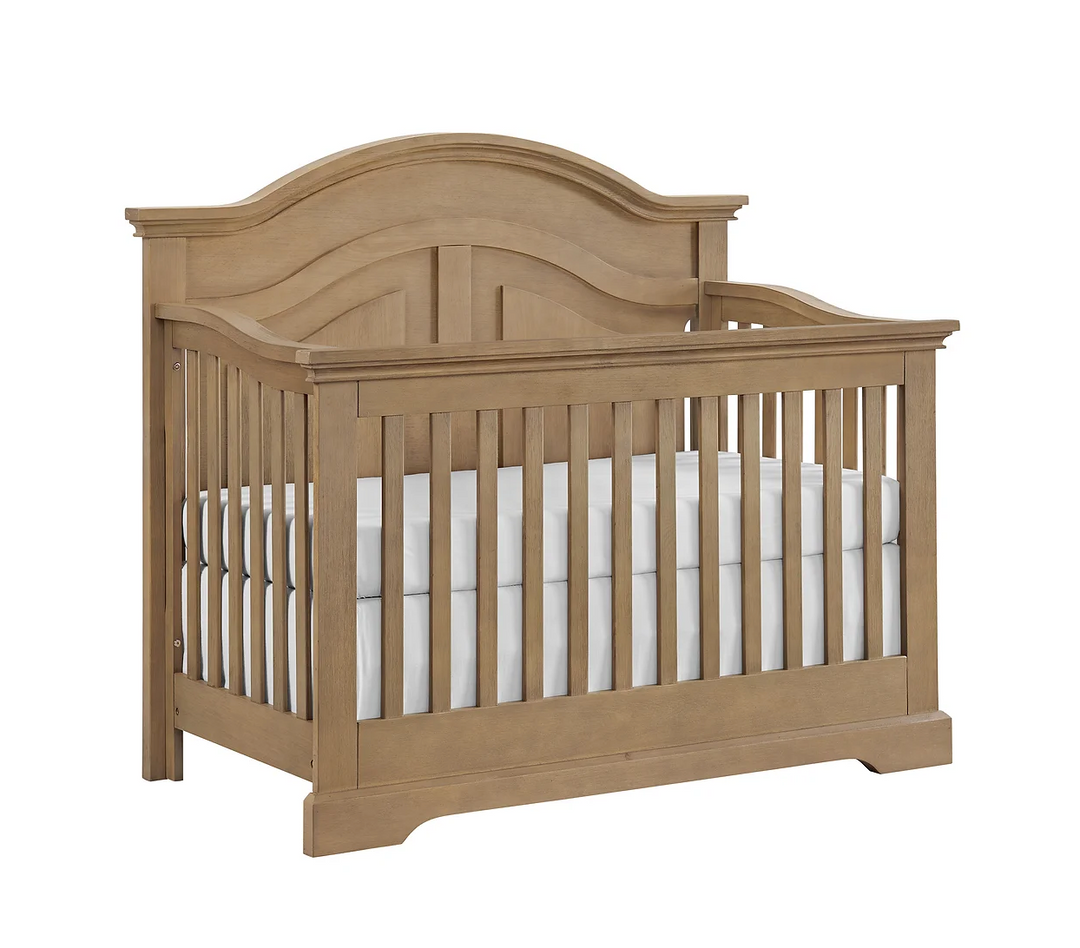 Camille Curved Convertible Crib Weathered Sand