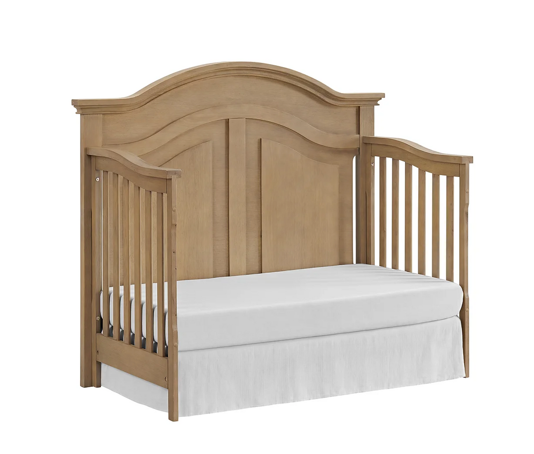 Camille Curved Convertible Crib Weathered Sand