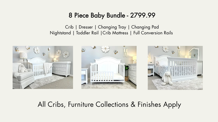 Camille Baby Bundle Collection in Bright White