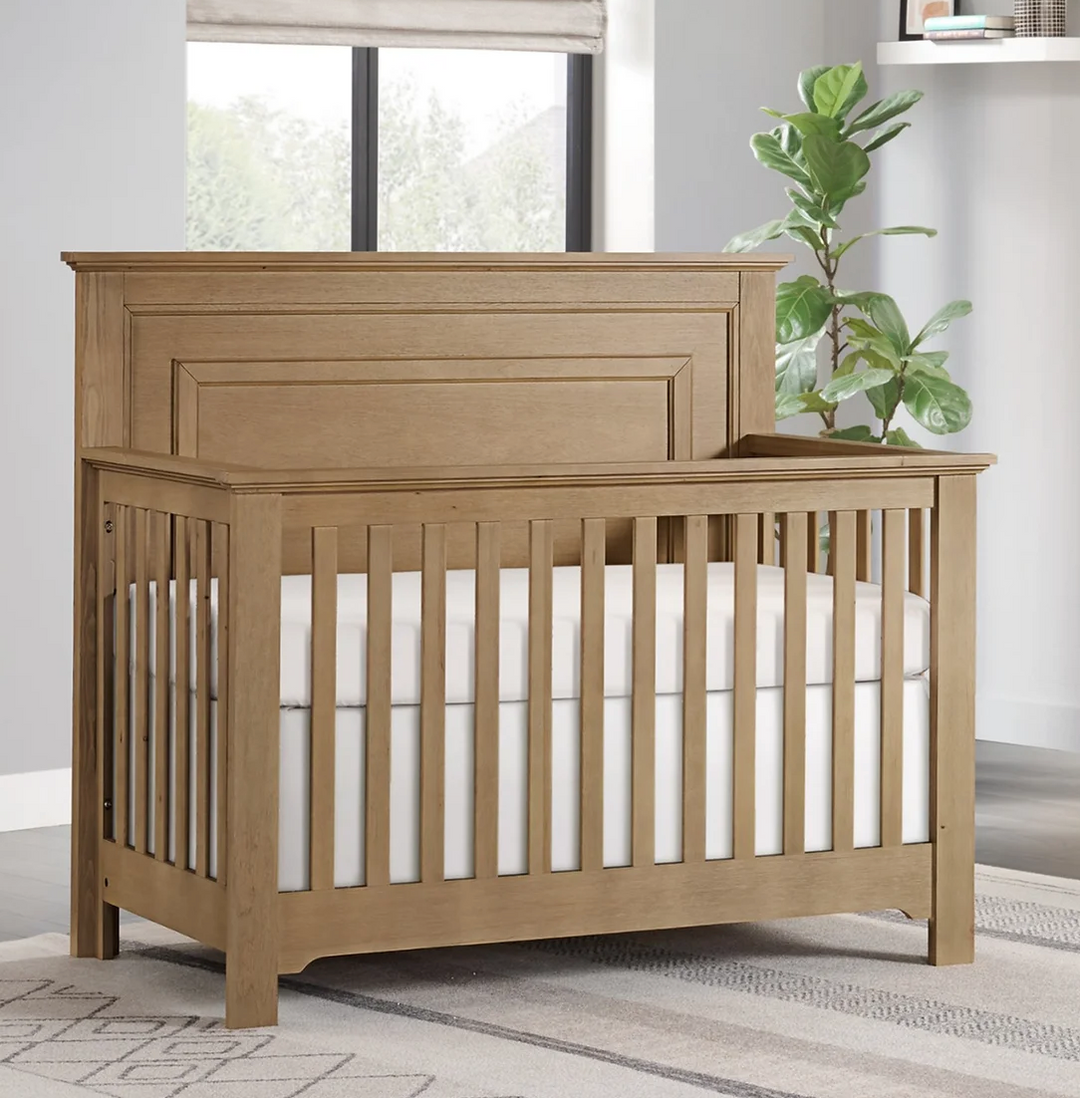 William Straight Panel Convertible Crib Weathered Sand