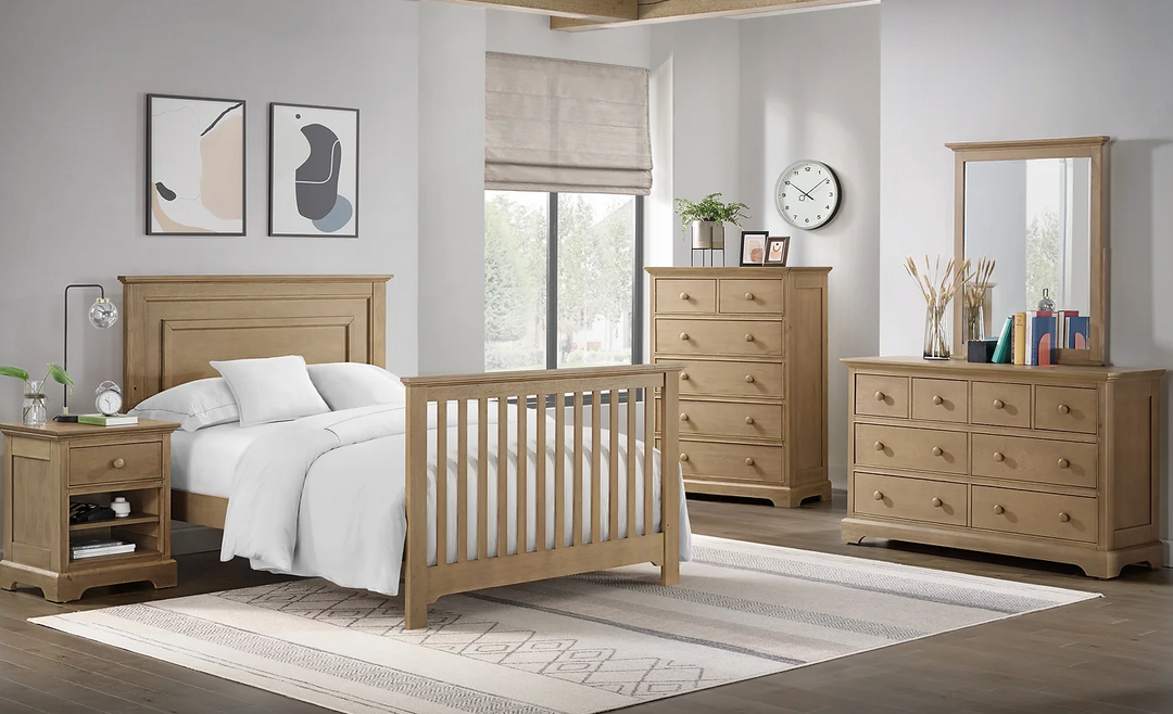 William Straight Panel Convertible Crib Weathered Sand