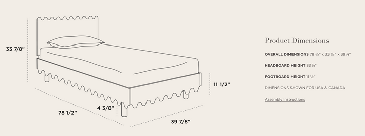 Oeuf Moss Twin Bed