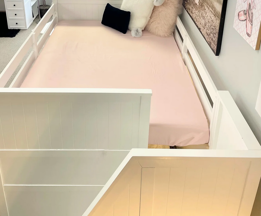 Full/Full Multifunction Bunk Bed - White